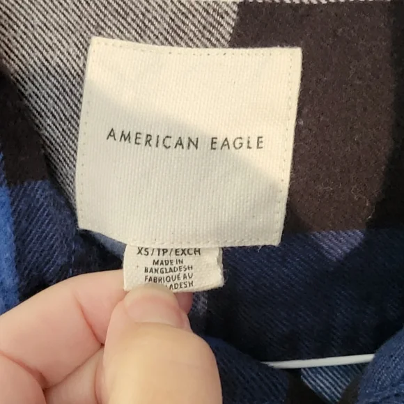 American Eagle men's XS flannel - Picture 3 of 5